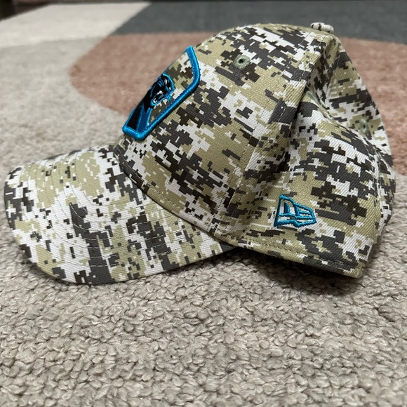 NWOT New Era + 39thirty Salute to Service Panthers Hat Sz Medium/Large - Picture 4 of 7